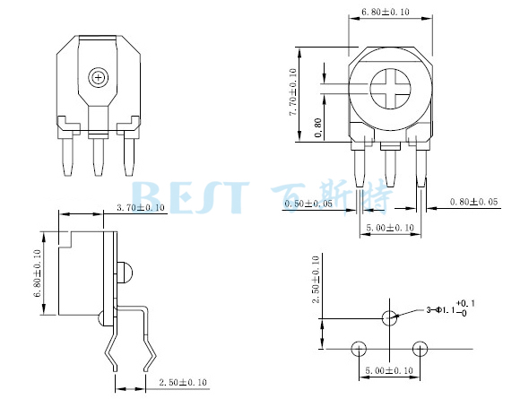 陶瓷可調電阻RM065G-H3